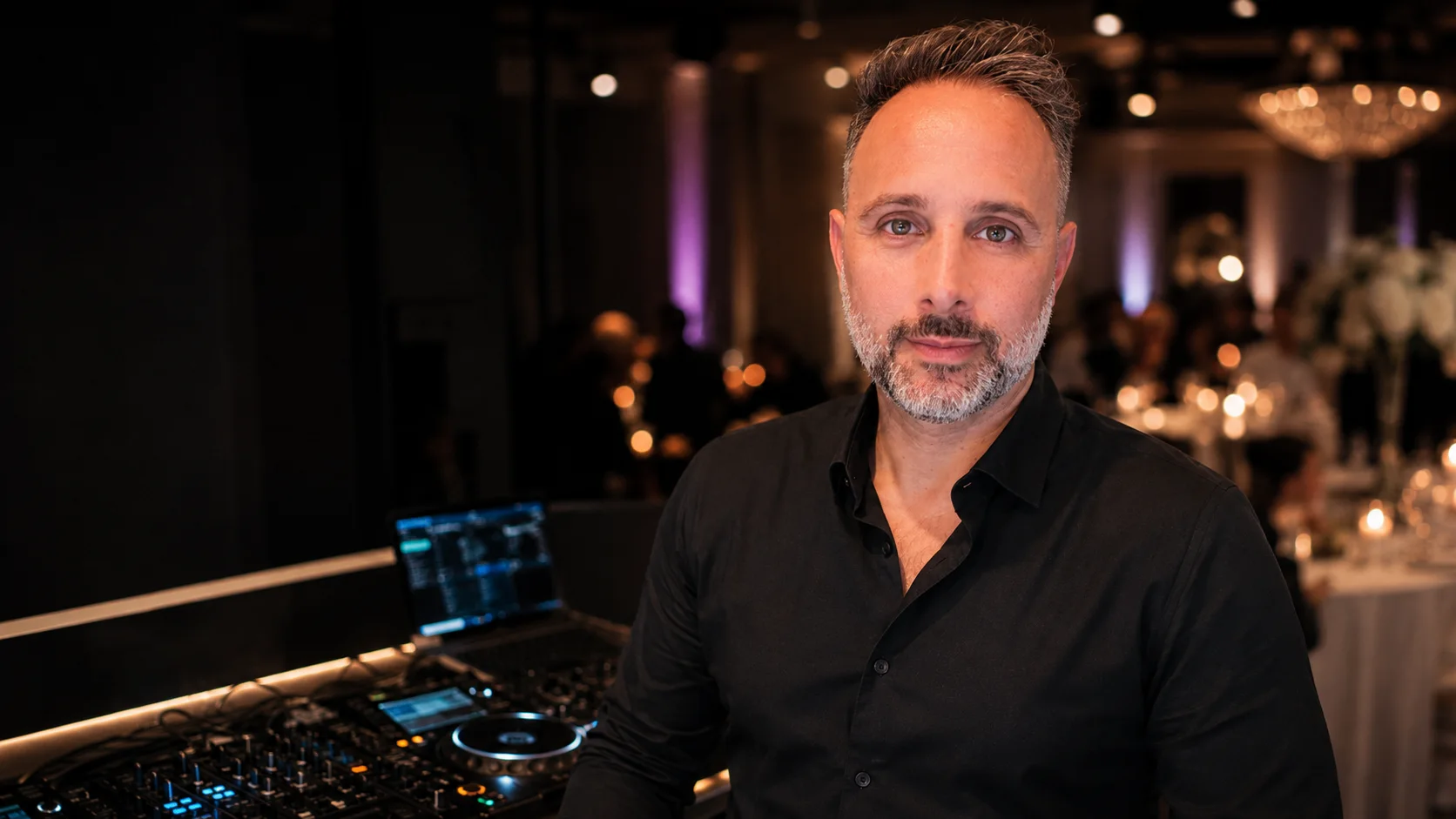 Wedding DJ performing at a celebration in Cyprus